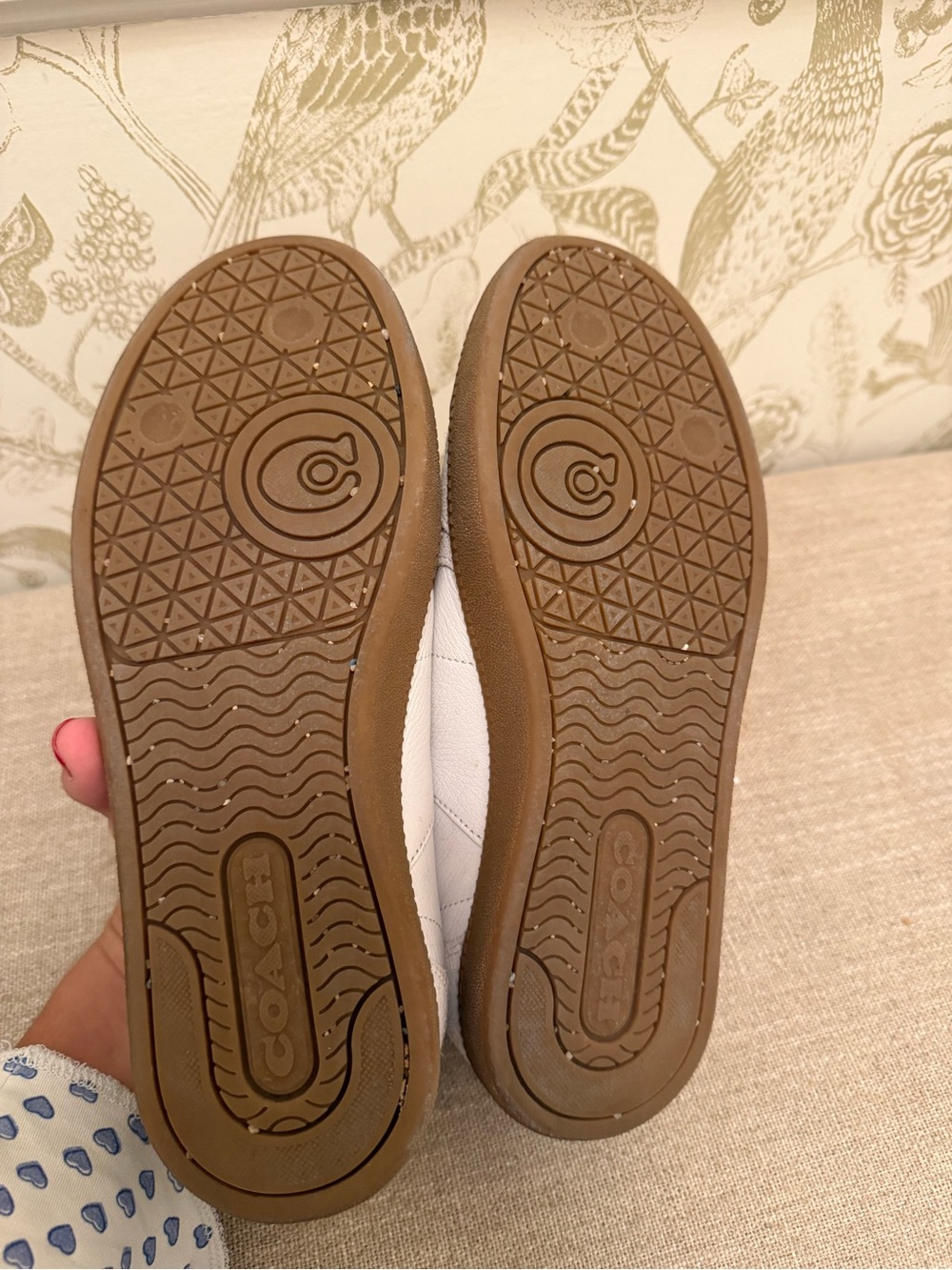 Coach Ellis White Leather Sneakers - Picture 8 of 9